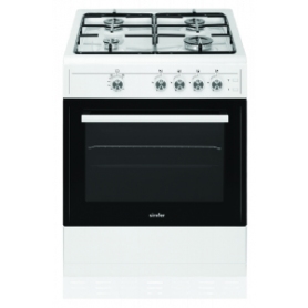 Simfer 60cm Gas Cooker - White - A Rated