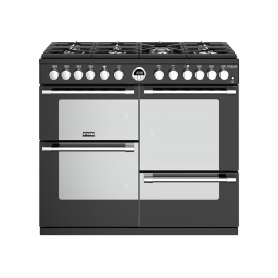 Stoves 100 cm Sterling Deluxe Dual Fuel Range Cooker - Black - A Rated