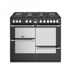 Stoves 100 cm Sterling Deluxe Dual Fuel GTG Range Cooker - Black - A Rated