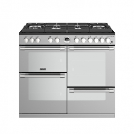 Stoves 100 cm Sterling Deluxe Dual Fuel GTG Range Cooker - Stainless Steel - A Rated - 0