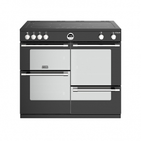 Stoves 100 cm Sterling Deluxe Electric Induction Range Cooker - Black - A Rated