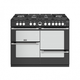 Stoves 110 cm Sterling Deluxe Dual Fuel GTG Range Cooker - Black - A Rated