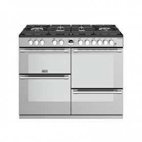 Stoves 110 cm Sterling Deluxe Dual Fuel GTG Range Cooker - Stainless Steel - A Rated