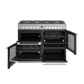 Stoves 110 cm Sterling Deluxe Dual Fuel Range Cooker - Stainless Steel - A Rated - 1