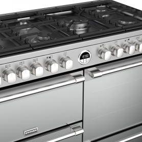 Stoves 110 cm Sterling Deluxe Dual Fuel Range Cooker - Stainless Steel - A Rated - 2