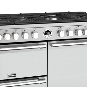 Stoves 110 cm Sterling Deluxe Dual Fuel Range Cooker - Stainless Steel - A Rated - 3