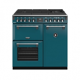 Stoves 90 cm Richmond Deluxe Dual Fuel GTG Range Cooker - Kingfisher Teal - A Rated
