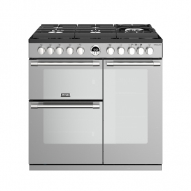 Stoves 90 cm Sterling Deluxe Dual Fuel GTG Range Cooker - Stainless Steel - A Rated