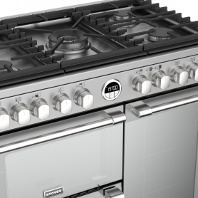 Stoves 90 cm Sterling Deluxe Dual Fuel Range Cooker - Stainless Steel - A Rated - 2