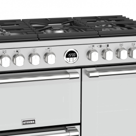 Stoves 90 cm Sterling Deluxe Dual Fuel Range Cooker - Stainless Steel - A Rated - 3