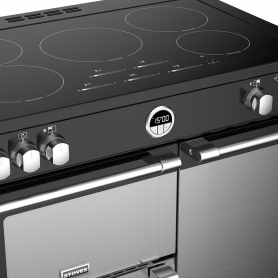 Stoves 90 cm Sterling Deluxe Electric Induction Range Cooker - Black - A Rated - 2
