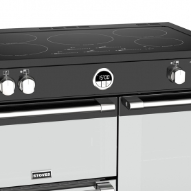 Stoves 90 cm Sterling Deluxe Electric Induction Range Cooker - Black - A Rated - 3