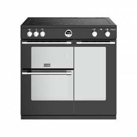 Stoves 90 cm Sterling Deluxe Electric Induction Range Cooker - Black - A Rated - 0