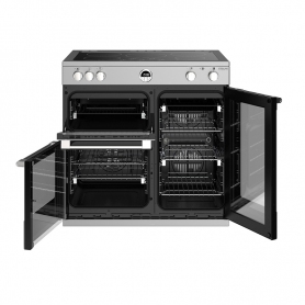 Stoves 90 cm Sterling Deluxe Electric Induction Range Cooker - Stainless Steel - A Rated - 1