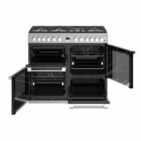 Stoves 100 cm Sterling Dual Fuel Range Cooker - Stainless Steel - A Rated - 1