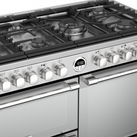 Stoves 110 cm Sterling Dual Fuel Range Cooker - Stainless Steel - A Rated - 2