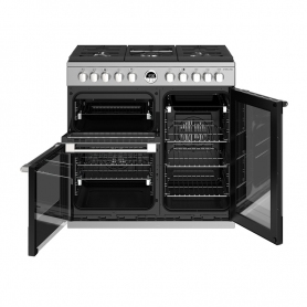 Stoves 90 cm Sterling Dual Fuel Range Cooker - Stainless Steel - A Rated - 1