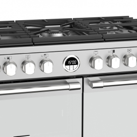 Stoves 90 cm Sterling Dual Fuel Range Cooker - Stainless Steel - A Rated - 2