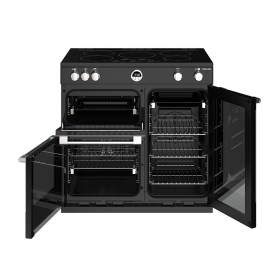 Stoves 90 cm Sterling Electric Induction Range Cooker - Black - A Rated - 1