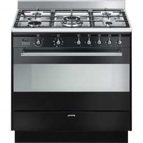 Smeg Classic 90 cm Dual Fuel Cooker - Black - A Rated - 0