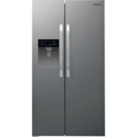 Hotpoint American Style Fridge Freezer - Stainless Steel - A+ Rated