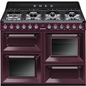 Smeg Victoria 110 cm Dual Fuel Range Cooker - Red - A Rated