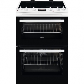 Zanussi 60cm Electric Cooker with Induction Hob - White - A Rated