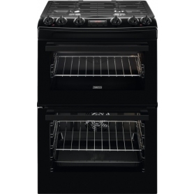 Zanussi 60cm Dual Fuel Cooker - Black - A Rated