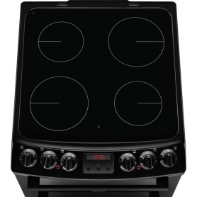 Zanussi 55cm Electric Cooker with Ceramic Hob - Black - A Rated - 2
