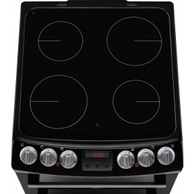 Zanussi 55cm Electric Cooker with Ceramic Hob - Stainless Steel - A Rated - 2