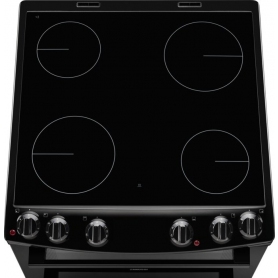 Zanussi 60cm Electric Cooker with Ceramic Hob - Black - A Rated - 2