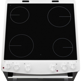 Zanussi 60cm Electric Cooker with Ceramic Hob - White - A Rated - 2