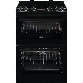 Zanussi 60cm Electric Cooker with Ceramic Hob - Black - A Rated - 0