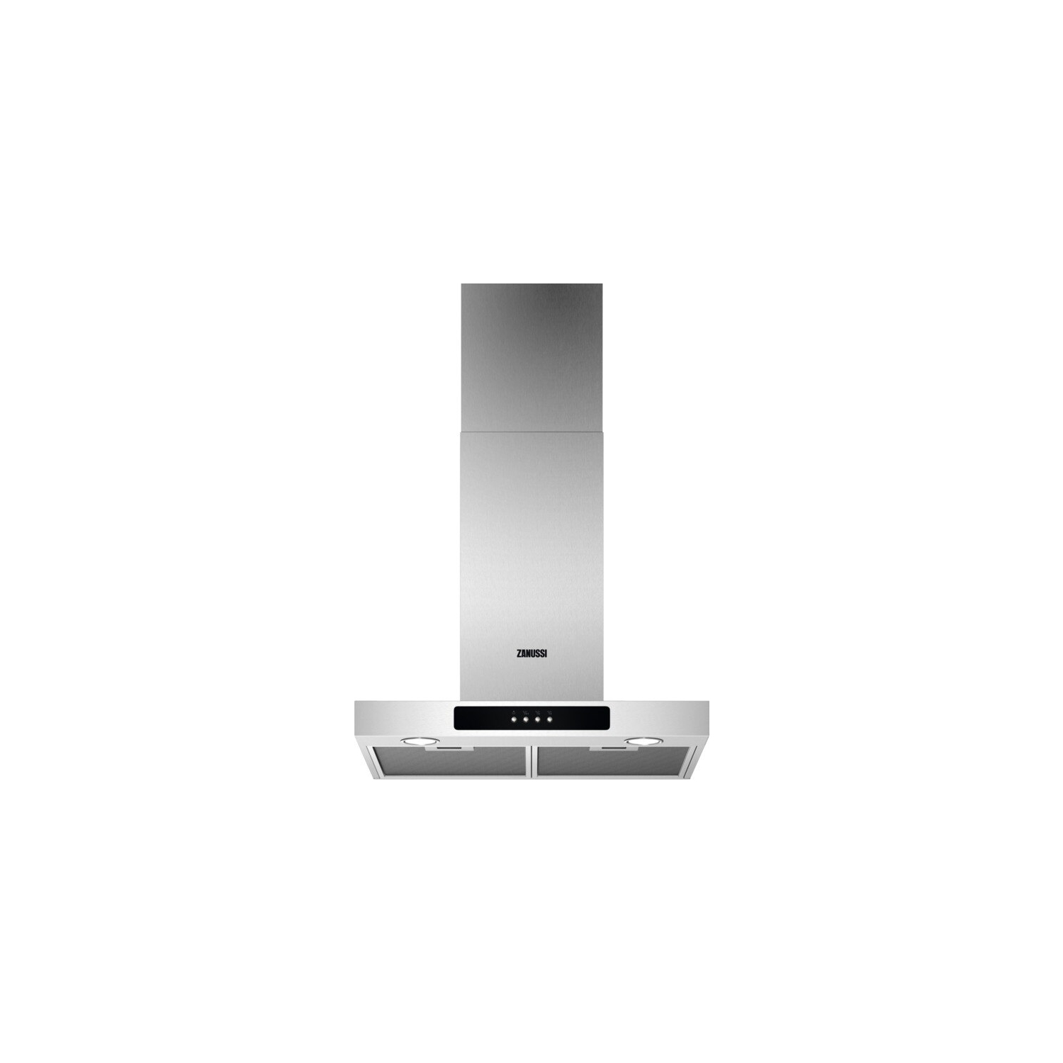 Zanussi 60cm Chimney Hood - Stainless Steel - C Rated - 0