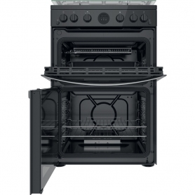 Indesit ID67G0MCB/UK Double Cooker - Black - 2