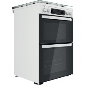 Hotpoint HDM67G0CCW Double Cooker - White - 1