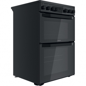 Hotpoint HDM67V9CMB Electric Ceramic Double Cooker - Black - 1