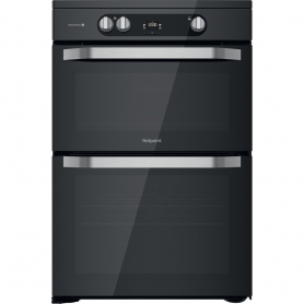 Hotpoint HDM67I9H2CB Double Electric 60cm Cooker - Black