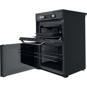 Hotpoint HDM67I9H2CB Double Electric 60cm Cooker - Black - 1