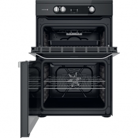 Hotpoint HDM67I9H2CB Double Electric 60cm Cooker - Black - 2