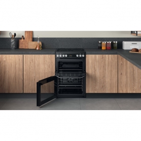 Hotpoint HDM67V9HCB Electric Double Cooker - Black - 3