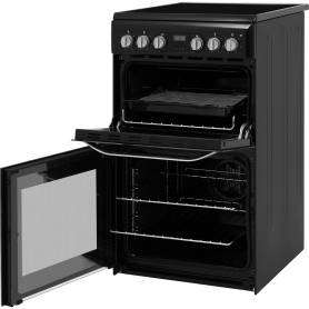 Hotpoint HD5V93CCB/UK Electric Freestanding 50cm Double Cooker - Black - 2