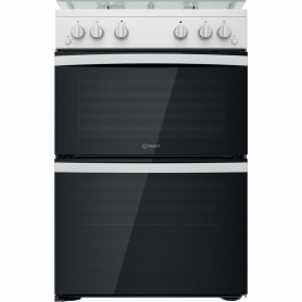 Indesit ID67G0MCW/UK Double Cooker - White - 0