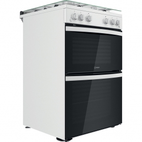 Indesit ID67G0MCW/UK Double Cooker - White - 1
